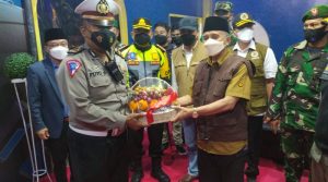 “Kapolresta Mataram Bersama Forkopimda Berikan Motivasi Anggota di Pospam Lebaran 01/05/2022.