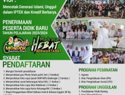 Penerimaan peserta Didik baru tahun pelajaran 2023/2024 madrasah Aliyah Nurul ulum mertak tombok.