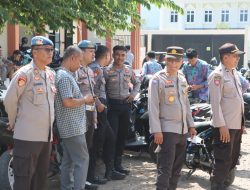 *Kabag Ops Polres Lombok Utara Pimpin Pengamanan Pelantikan Kades*