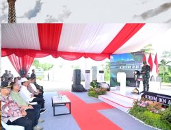 Panglima TNI Mendampingi Presiden RI Groundbreaking Kodim IKN.