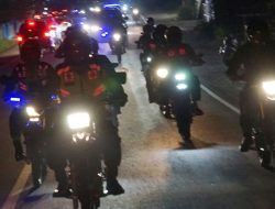 Malam Tahun Baru 2024, Kapolres Bersama Forkopimda Kota Singkawang Lakukan Patroli Bersama Dengan Sepeda Motor.