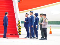 Panglima TNI Sambut Kedatangan Presiden RI Selesai Kunker Ke Tiga Negara ASEAN