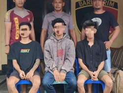 Tiga Orang Pelaku Pencurian Tabung Gas Elpiji, Diringkus Polsek Utan Saat Sedang Tidur