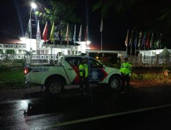 Satgas OMB Polres Loteng Patroli dan Pantau Obyek Vital Pemilu Pemilu.