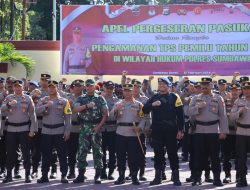 Polres Sumbawa Gelar Apel Pergeseran Pasukan Pengamanan TPS Pemilu 2024