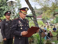 Wakapolres Loteng Pimpin Upacara Pemakaman Almarhum Aiptu Mulya Samsul Hadi.