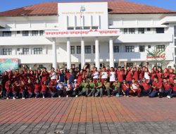 Dandim Loteng Hadiri Senam Bersama, Pringati Hari Bhakti Adhyaksa ke-64 Di Kejaksaan Negeri Praya