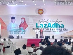 Silaturrahim Laz Adha Bersama Tokoh Se Lombok Barat di Gedung Haka Lombok Lombok Barat.