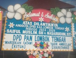 Sekretaris Dewan (Sekwan) Lombok Tengah, Suhadi Kana Langsung Membacakan Nama- Nama Anggota DPRD Lombok Tengah, Periode 2024-2029.