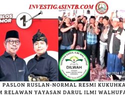 TIM PEMENANGAN RELAWAN RUSLAN -NORMAL RESMI DIKUKUHKAN DI YAYASAN DARUL ILMI WALHUFAZ