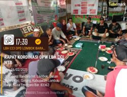 Rapat Koordinasi DPW LBH CCI NTB Berlangsung Sukses di Lombok Barat”: