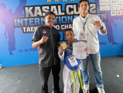 Investigasintb.com – Atlet Cilik Asal Kota Mataram Raih Juara 1 Pada Turnamen KASAL Cup Internasional Open Taekwondo Championship 2025, Pelatih dan Pihak Sekolah Sampaikan Apresiasi